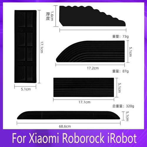 Barre De Seuil Pour Aspirateur Robot Xiaomi Roborock Irobot Roomba, Barre De Seuil, Rampe De Marche, Tapis D'Escalade, Accessoires De Remplacement 9109-May17374
