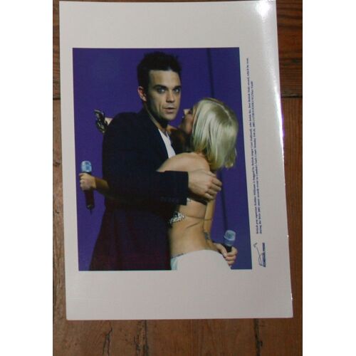 Photo Presse 20x30cm Robbie Williams Geri Halliwell  Papier Brillant