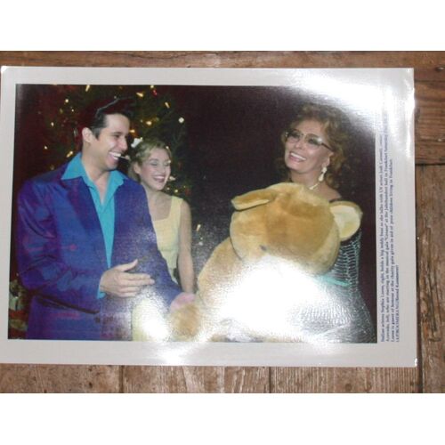 Photo Presse 20x30cm Sophia Loren Jodi Carmeli & Enrique Acevedo  Papier Brillant