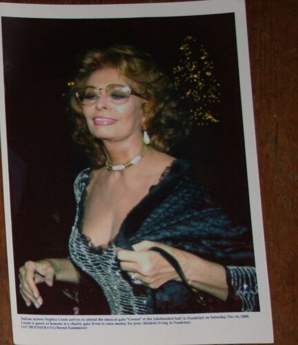 Photo Presse 20x30cm Sophia Loren Papier Brillant