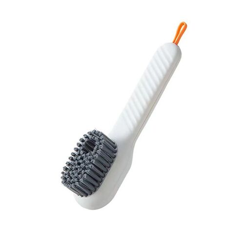 Brosse à chaussures multifonctionnelle à poils souples, outil de nettoyage à Long manche pour vêtements