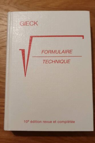 Gieck Formulaire Technique 10e Édition 