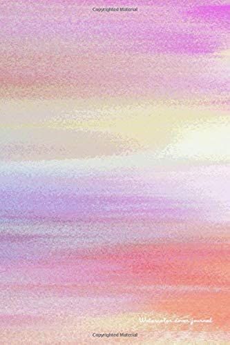 Watercolor Cover Journal: Beautiful Hand Painted Notebook (Vol 5)