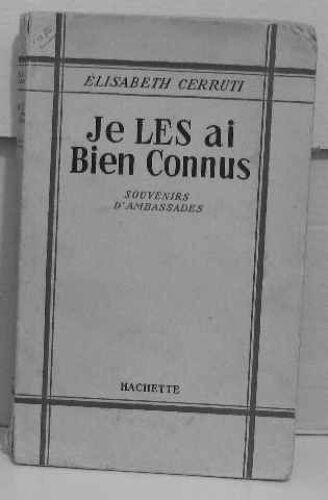 Je Les Ai Bien Connus