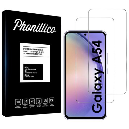 Verre Trempé pour Samsung Galaxy A54 5G [Pack 2] Film Vitre Protection Ecran Phonillico©