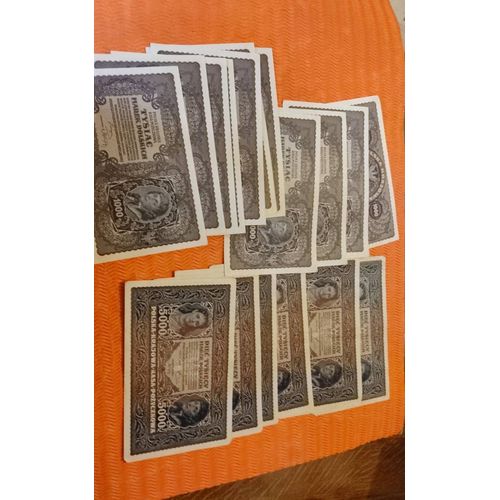 Lot De 17 Billets - Pologne - Polska -  11  De 1000 Tysiac Marek Polskich - Numéros Qui Se Suivent (384746 À 384752) - 1919 + 6 Billets 5000 Piec Tysiecy Marek Polskich  - 1920 .