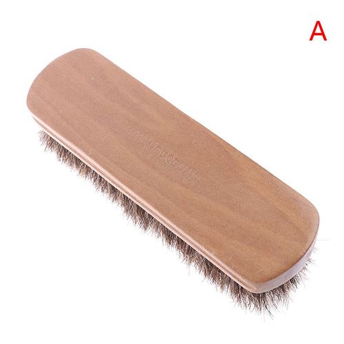 Brosse De Nettoyage De Cuir, Entretien De Cuir, Outil De Polissage Doux, Brosse De Chaussures En Poils De Cheval