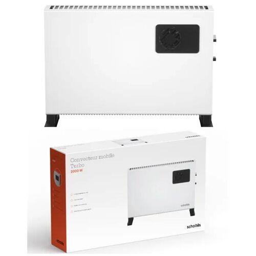 Radiateur Convecteur électrique - LIVOO - 2000W - Thermostat réglable - Fonction Turbo - Blanc