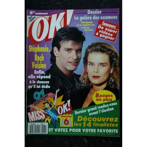Ok ! Âge Tendre 803 3 Au 9 Juin 1991 Stephanie De Monaco Roch Voisine - Mini Poster Morten