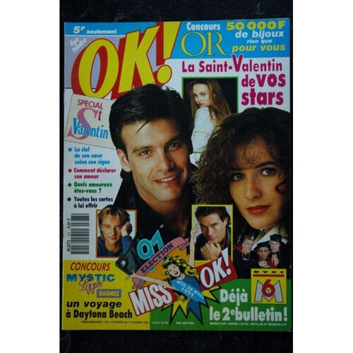 Ok ! Âge Tendre 787 11 Au 17 Fév. 1990 Roch Voisine Elsa Vanessa Paradis Jeanne Mas