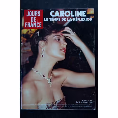 Jours De France 1423 10 Au 16 Avril 1982 Caroline Cover + 4 P. - Liz Taylor R. Burton - K. Hepburn - Thierry Le Luron
