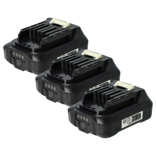 vhbw 3x Batterie compatible avec Makita Max CXT Tool 12V, PH05, PH04R1, PH04Z, PT354, PH05Z, PH05R1 outil électrique (2500 mAh, Li-ion, 12 V)