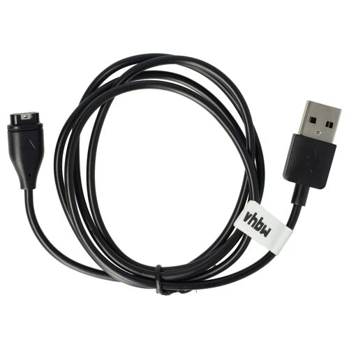 Vhbw Câble Usb Compatible Avec Garmin Ivoactive 4/4s/3/3 Music Smartwatch, Montre De Fitness - Station De Charge, Noir, 100 Cm