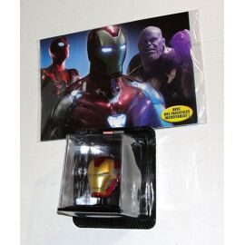 casque iron man mark 85 marvel movie decoration figurine metal + fascicule