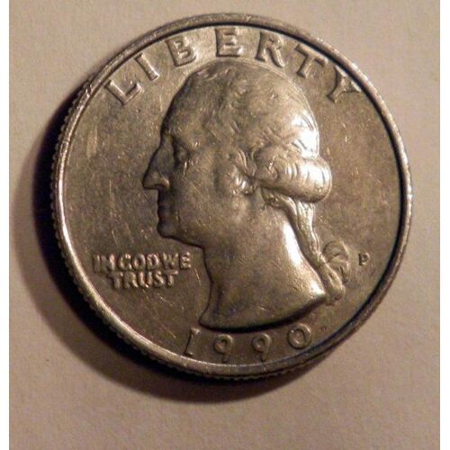 Quarter Dollar "Washington Quarter" - 1990 P