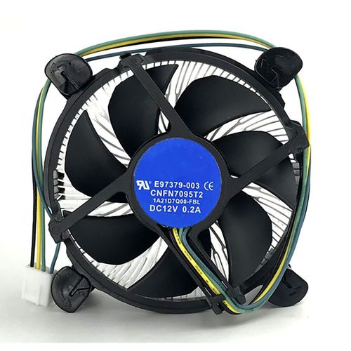Refroidisseur de processeur avec ventilateur de 90mm,dissipateur thermique en aluminium pour Intel E97379-001 Core i3/i5/i7 Socket LGA1150/1155/1156 4Pin E97379-003 - Type E97379-003