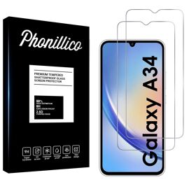 Verre Trempé Pour Samsung Galaxy A34 5g [Pack 2] Film Vitre Protection Ecran Phonillico©