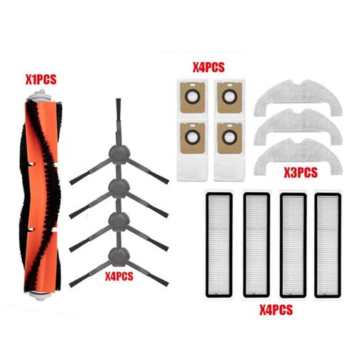 Pi¿¿ces De Rechange Pour Aspirateur Robot Xiaomi Dreame Bot Z10 Pro L10 Plus, Brosse Lat¿¿rale Principale, Filtre Hepa, Vadrouille, Sac ? Poussi¿¿re, Rls 9109-May27264