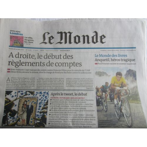 Monde (Le) N° 20970 Du 22/06/2012