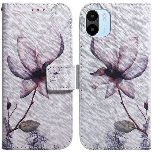 Saturcase Coque Pour Xiaomi Redmi A1 2022, Beau Pu Cuir Magnétique Flip Portefeuille Support Porte-Carte Protecteur Housse Étui Pour Xiaomi Redmi A1 2022 (Tx-7)