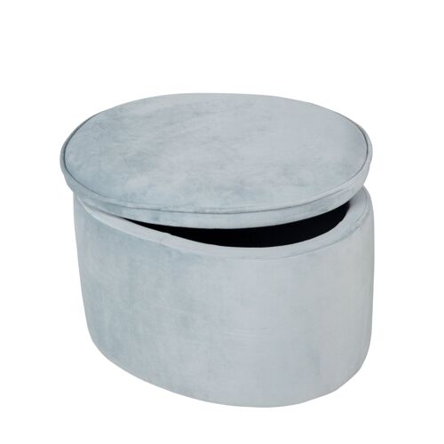 Tabouret Coffre Enfant Roba Lil Sofa En Velours - Bleu Clair