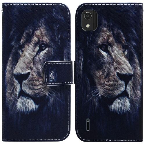 Saturcase Coque Pour Nokia C2 2nd Edition 2022, Beau Pu Cuir Magnétique Flip Portefeuille Support Porte-Carte Protecteur Housse Étui Pour Nokia C2 2nd Edition 2022 (Tx-3)