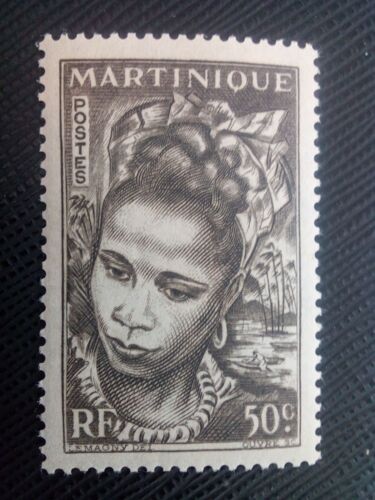 Timbre France / Martinique Y T 228 Jeune Martiniquaise 1947 ( 070307 )