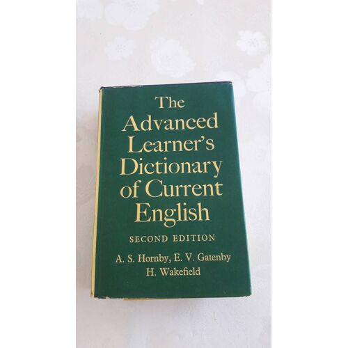 The Advanced Learner`S Dictionary Of Current English