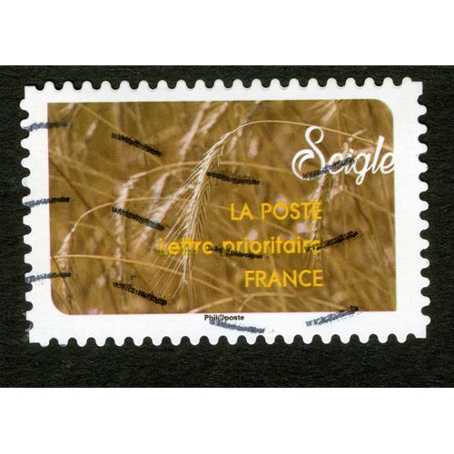 Timbre Oblitéré Seigle, La Poste, Lettre Prioritaire, France