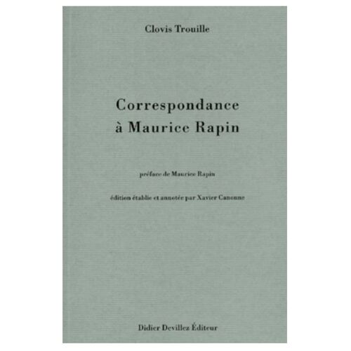 Correspondance À Maurice Rapin