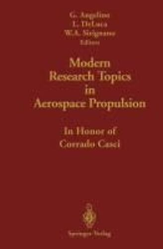 Modern Research Topics In Aerospace Propulsion