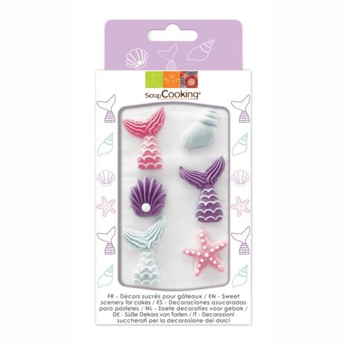 Décoration Gâteau Scrapcooking Sucres Sirene
