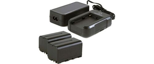 Fixation Atomos Power kit - chargeur + 2 batteries