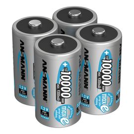 Pile ANSMANN D 10000mAh mono NiMH 1,2V ¿ 1000x rechargeable (lot de 4)