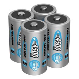 Pile ANSMANN C 4500mAh Baby NiMH 1,2V ¿ 1000x rechargeable (lot de 4)