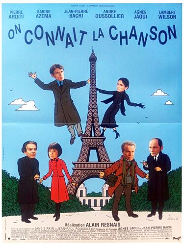 On Connaît La Chanson - Véritable Affiche De Cinéma Pliée - Format 40x60 Cm - De Alain Resnais Avec Pierre Arditi, Sabine Azéma, Jean-Pierre Bacri, André Dussollier, Agnès Jaoui, Lambert Wilson - 1997