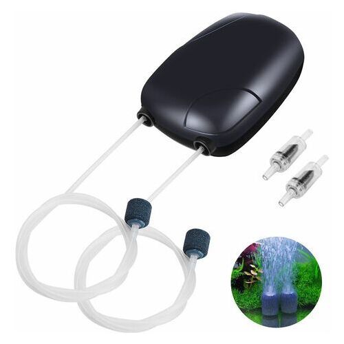 Pompe À Air Pour Aquarium, Pompe Ultra Silencieuse Aquarium, Pompe À Oxygène Aquarium, Pompe À Oxygène Aquarium Avec Tuyau Air, Avec Tuyau Air, Pierre Air Et Clapet Anti-Retour, Pour Petit Aquarium,