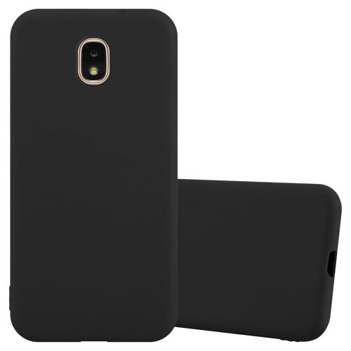 Cadorabo Housse compatible avec Samsung Galaxy J3 2018 en CANDY NOIR - Étui de protection en silicone TPU flexible