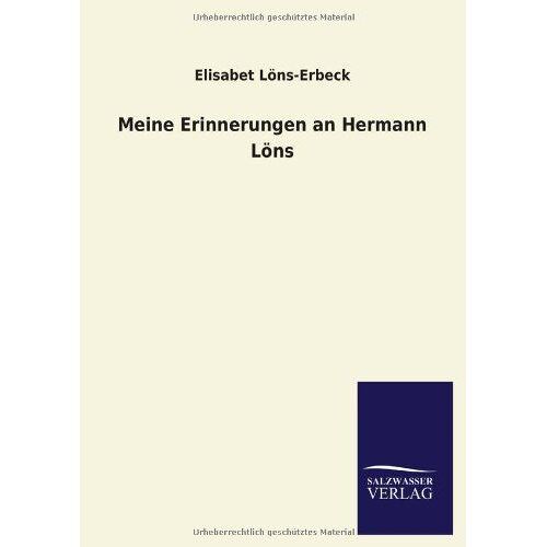 Meine Erinnerungen An Hermann Löns