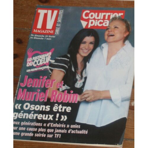 Tv Le Courrier Picard Muriel Robin Jenifer Bartoli Les Enfoires 3p/ Melody Scott Thomas Les Feux De L'amour 1/2p/ Catherine Deneuve 1/2p/  18537