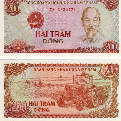 Vietnam 200 Dong 1987 Neuf Unc