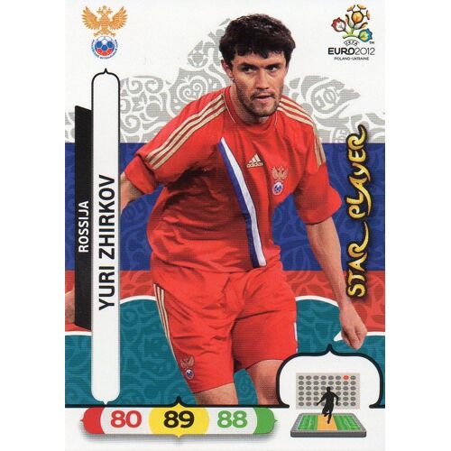 Adrenalyn Xl Foot Euro 2012 Carte Yuri Zhirkov  Star Player N° 195