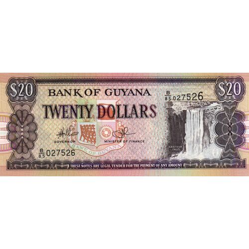 Guyana 20 Dollars (Nd) Neuf Unc