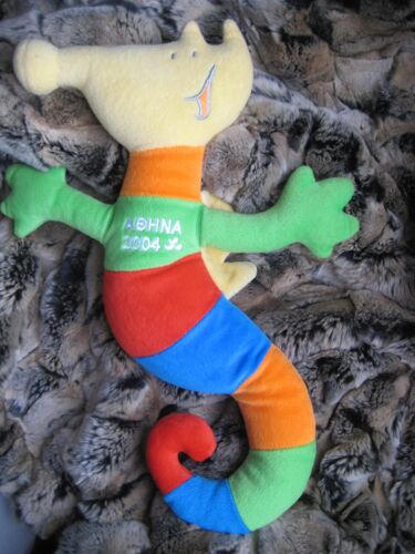 Peluche Mascotte Hippocampe J.O Athènes 2004 Proteas 48 Cm