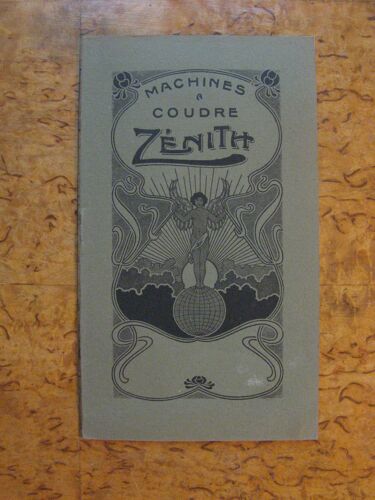 Machines À Coudre Zenith - Catalogue Publicité - Ancien Vers 1900