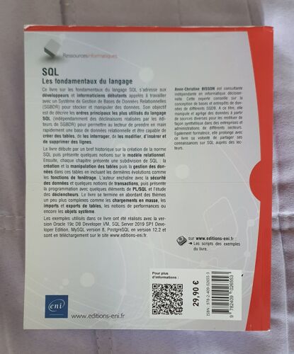Livre Sql Les Fondamentaux Du Language