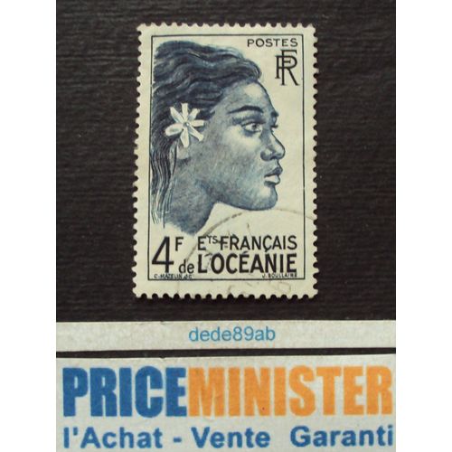 Ets Français De L' Océanie. R F  4f Tahitienne . Oblitéré.