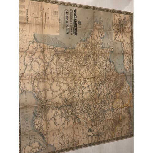 Carte De France Et De Paris 1898