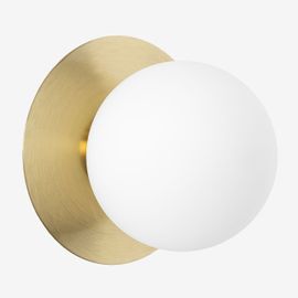 Applique Murale En Fer Et Cristal Anine Doré Ø15 Cm