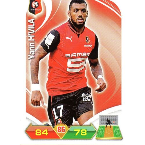 Carte Adrenalyn Xl Foot 2012 / 2013 Yann M'vila Rennes N° 232